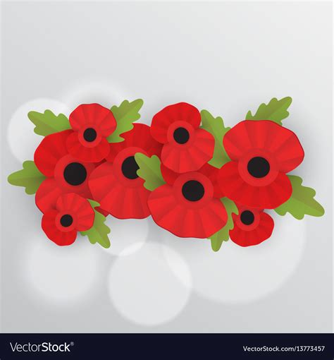 Remembrance poppy - poppy appeal Royalty Free Vector Image