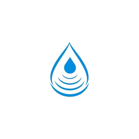 Dise O De Logotipo De Gota De Agua Vector Premium