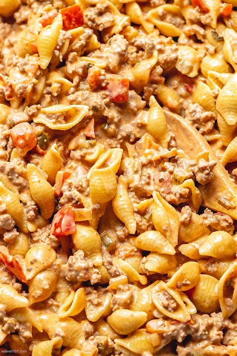 Creamy Ground Beef Pasta Recipe Beef Pasta Recipe — Eatwell101