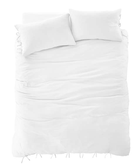 Afra White Cotton Muslin Duvet Set All Bits Home