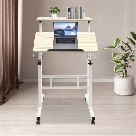 Inbox Zero Height Adjustable Rectangle Standing Desk With Usb