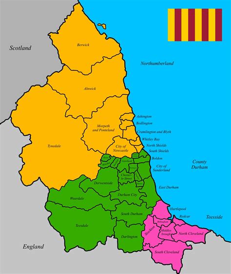 Map of the Autonomous Region of Northumbria : imaginarymaps