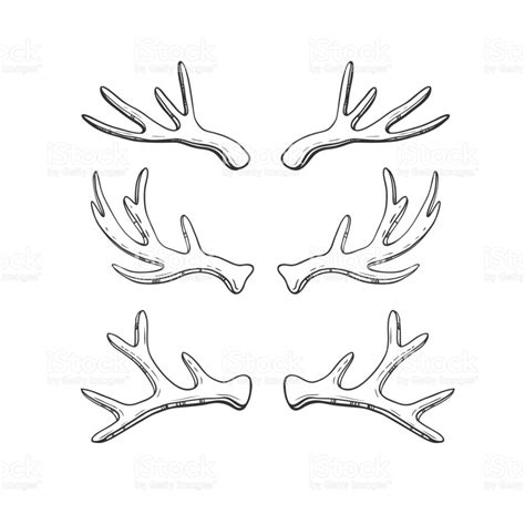 Elk Antlers Drawing at GetDrawings | Free download