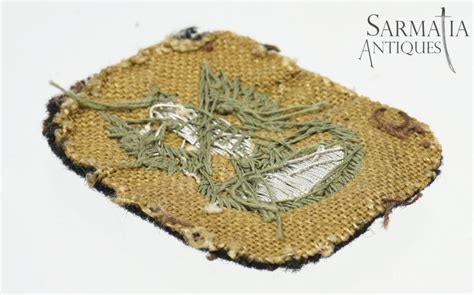 Ww Polish Armored Bullion Thread Eagle Cap Patch Pad Sarmatia