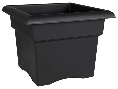 Square Plastic Planter 18 Inch Indoor Outdoor Flower Plant Pot Garden Home Large 744110161960 Ebay