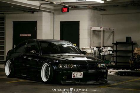 Bmw E46 M3 Black Deep Dish Slammed