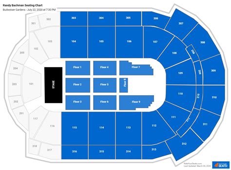 Budweiser Gardens Seating Chart RateYourSeats