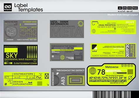 LABEL TEMPLATES :: Behance