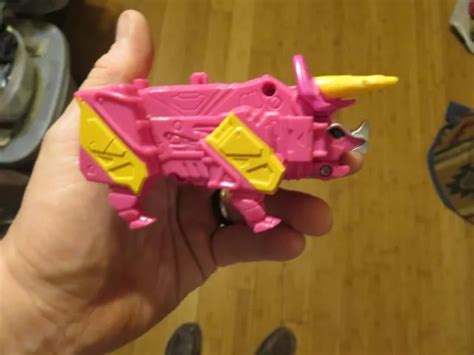 POWER RANGERS DINO Charge Pink Triceratops Zord Megazord Arm Bandai £3. ...