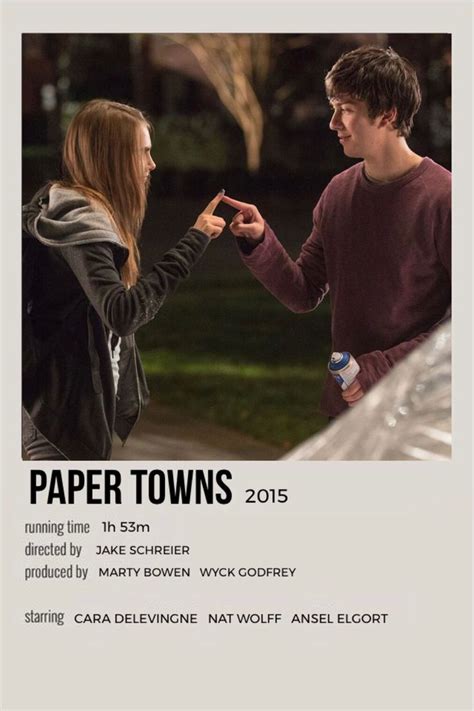 paper towns movie poster | Film posters minimalist, Movie posters ...