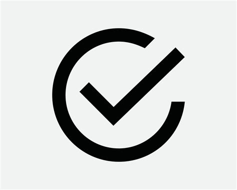 Round Check Mark Icon. Vote Tick Yes Selection Select Choice OK Approve ...