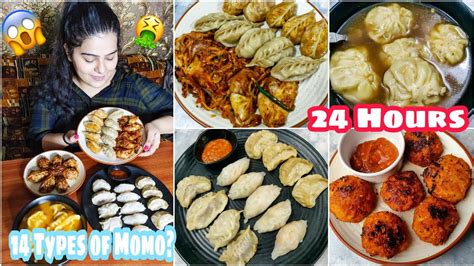 I Only Ate MOMOS For 24 Hours Tandoori Momos Kurkure Soup Spicy