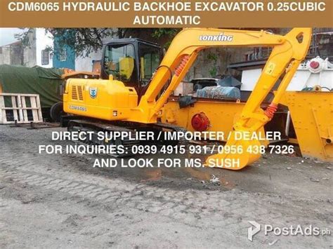 Cubic Backhoe Excavator Cdm Lonking Automatic Yanmar Engin