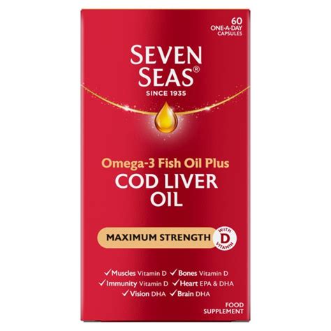 Seven Seas Extra Max Strength Omega 3 Cod Liver Oil