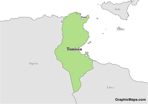 Tunisia's Languages - GraphicMaps.com