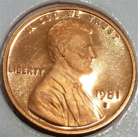 1981 Filled S Gem Proof Cent Memorial Lincoln Cent 111 For Sale