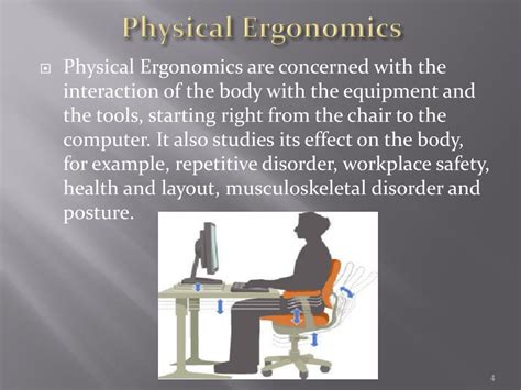 PPT ERGONOMICS AND ERGONOMIC DESIGNS PowerPoint Presentation Free