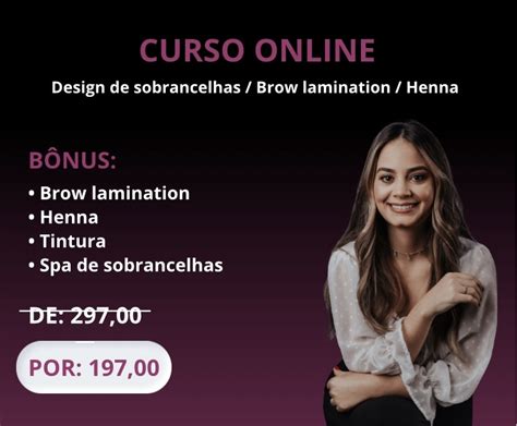 Curso Design De Sobrancelhas Henna E Brow Lamination Daniela