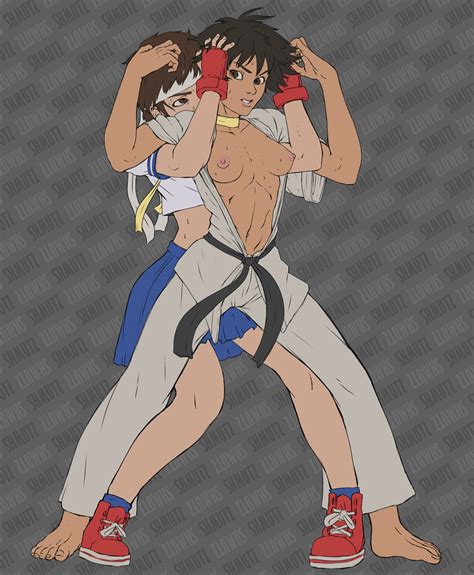 Kasugano Sakura And Makoto Street Fighter And 1 More Drawn By Shmutz