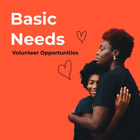 Support Basic Needs Volunteering Opportunities