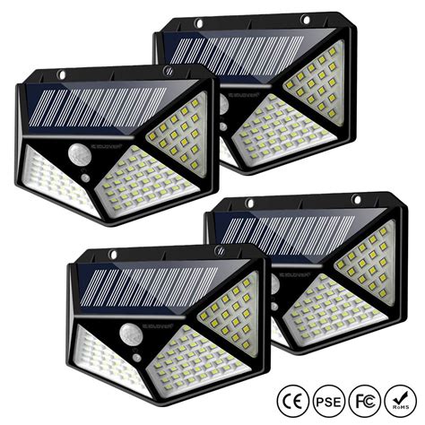 Outdoor Solar Powered Wall Light Pack Iclover Led Solar Lights