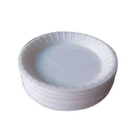 Circular White Plain Disposable Thermocol Plate At Rs 1 25 Piece In