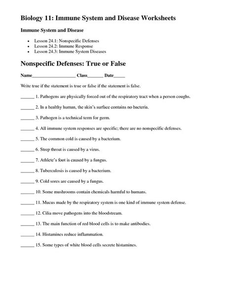 Types Of Symbiosis Worksheet Answer Key