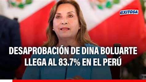 Dina Boluarte Cerca del 84 de peruanos desaprueba la gestión de la