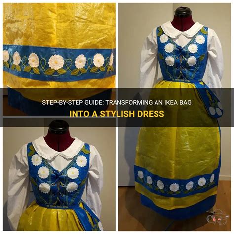 Step By Step Guide Transforming An Ikea Bag Into A Stylish Dress