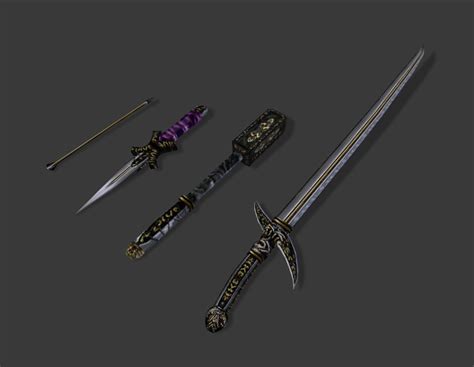 Ebony Weapons Png Tamriel Rebuilt