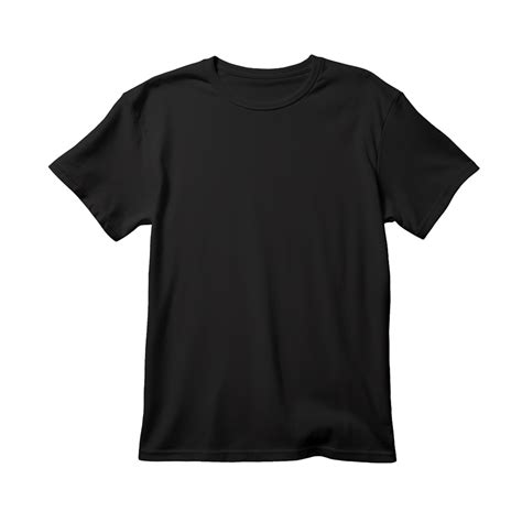 AI generated Black tshirt png isolated on transparent background ...