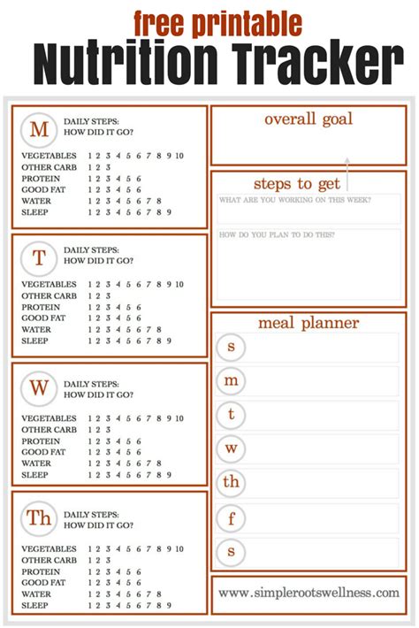 Free Printable Diet Tracker Printable Templates Your Go To Resource For Every Need