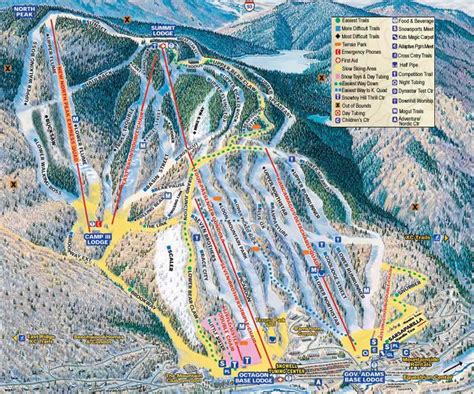 2004 05 Loon Trail Map New England Ski Map Database