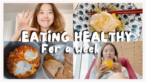 Eating Healthy For A Week Vlog Cmu 미국 유학생 일주일 식단 브이로그 Youtube