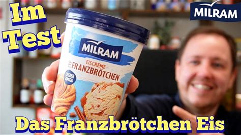 Milram Franzbrötchen Eiscreme im Test YouTube