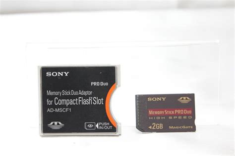 SONY メモリースティック PRO Duo 2GB HIGH SPEED Adaptor AD MSCF1 付き 2GB 売買された