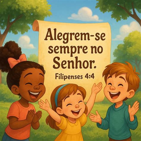 Alegrem Se No Senhor - Alegrem-se Sempre no Senhor – Filipenses 4:4 | Versiculos para criancas ...