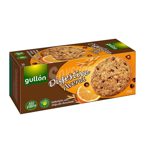 Gullón Galletas Digestive avena con naranja y chips de chocolate 280 g