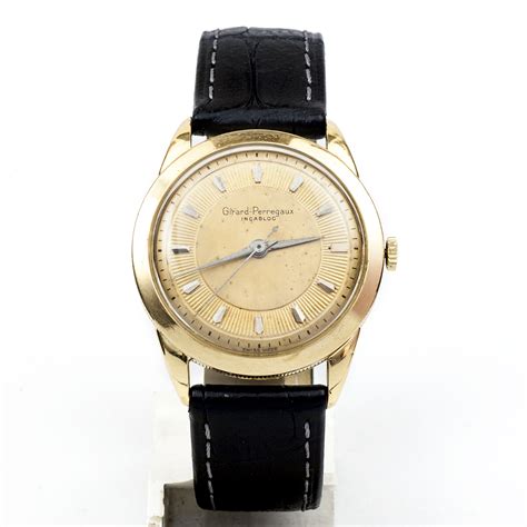 Girard Perregaux Incabloc Reloj De Pulsera De Caballero Oro K