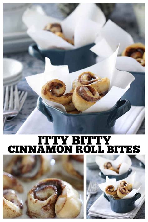 Itty Bitty Cinnamon Roll Bites Easy Cinnamon Roll Recipe