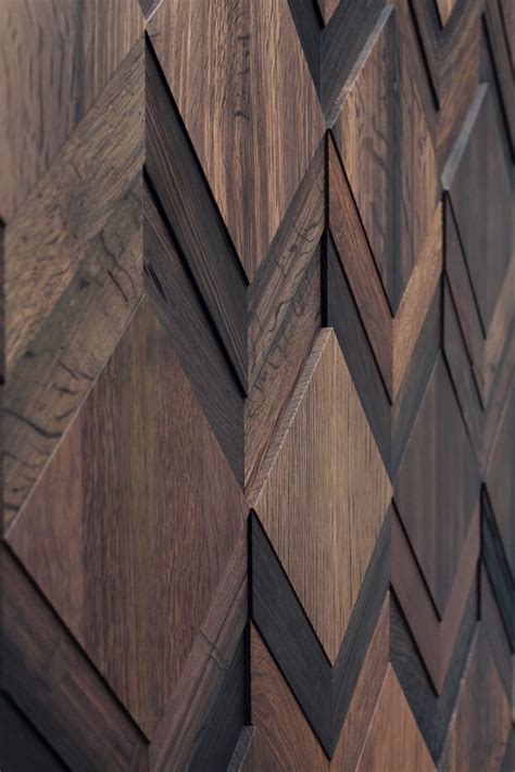 Indoor Wooden 3D Wall Cladding CLUE Bog Oak Collection By Wonderwall