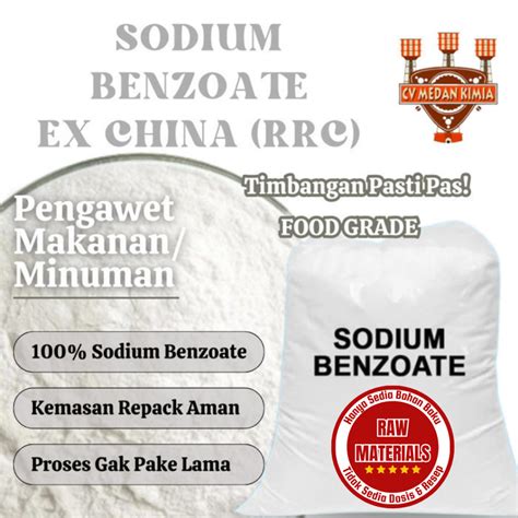 Jual Pure Sodium Benzoate Pengawet Minuman Ex China Wuhan RRC Food