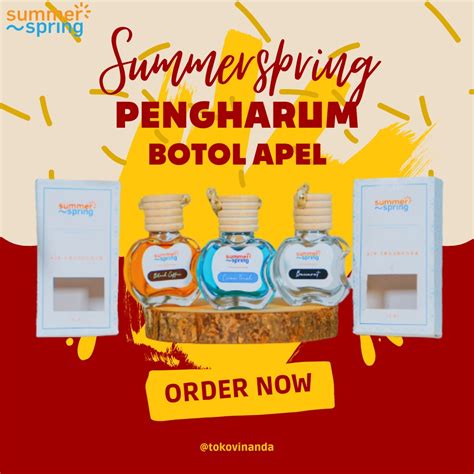 Jual SummerSpring Pengharum Botol Apel Gantung Pengharum Mobil