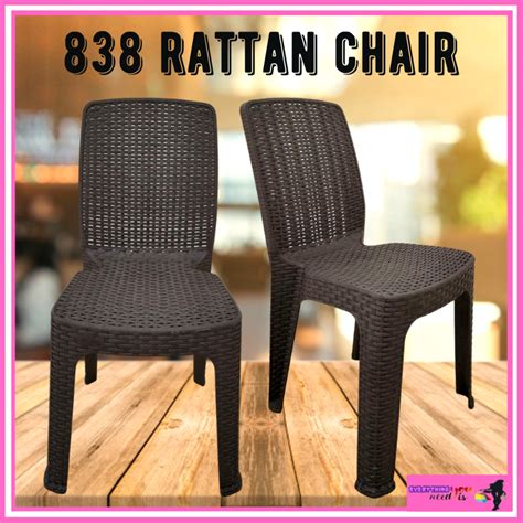 2pcs 838 Rattan Chair Elegant Rattan Chair Dining Chair Lazada Ph