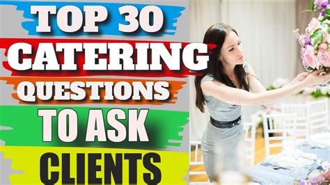 Catering Questions To Ask Clients Youtube