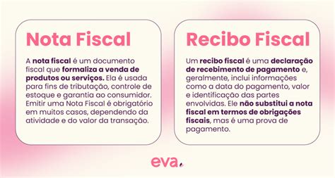 Comprovantes De Pagamento Recibo X Nota Fiscal