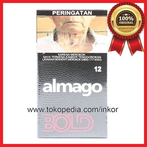 Jual Terlaris ROKOK FILTER ALMAGO BOLD 12 BATANG 1BUNGKUS MURAH