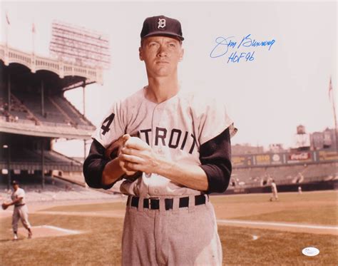 Jim Bunning Signed Detroit Tigers X Photo Inscribed Hof Jsa