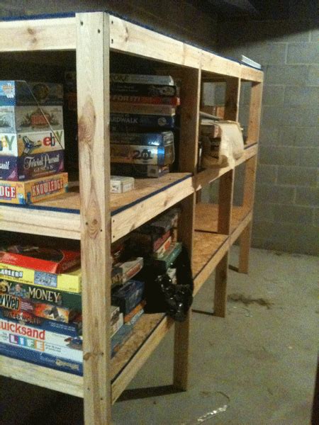 Build DIY Wooden basement storage shelves plans PDF Plans Wooden ...