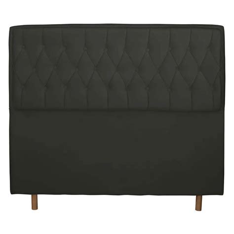 Cabeceira Cama Box Casal Jade 160cm Veludo Marrom Carrefour